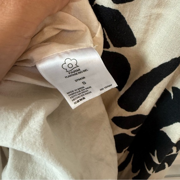 FARM Rio One-Shoulder Black and White Maxi Dress - Picture 10 of 11